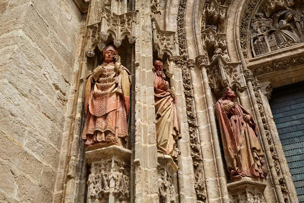 Sevilla kathedraal gevel in Sevilla Spanje — Stockfoto