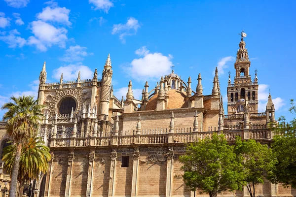 Catedral de Sevilha Torre Giralda de Sevilha Espanha — Fotografia de Stock