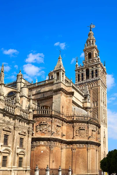 Catedral de Sevilla Torre Giralda de Sevilla España — Foto de Stock