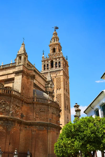 Sevillské katedrály Giralda tower Sevilla — Stock fotografie