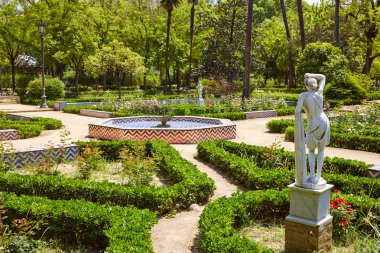 Seville maria luisa park bahçeler İspanya