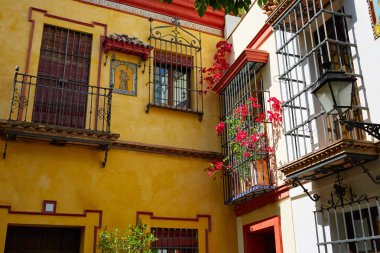 Sevilla calle Agua Vida st İspanya yakınındaki tarihi kent