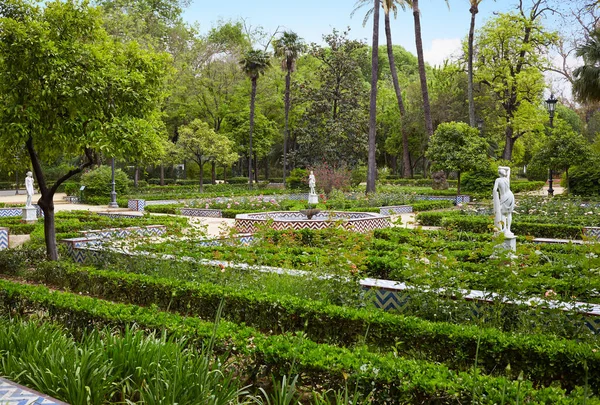 Sevilla maria luisa park tuinen Spanje — Stockfoto