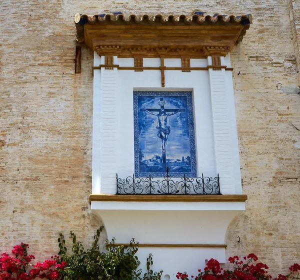 Seville Cristo Misericordias tiles in Sevilla — Stock Photo, Image