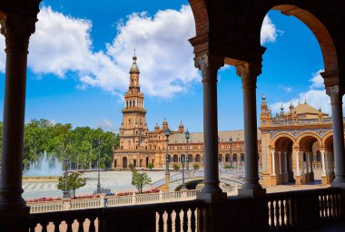 Seville Sevilla Plaza Espana Endülüs İspanya