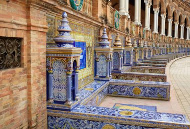 Seville Sevilla Plaza de Espana Andalusia Spain