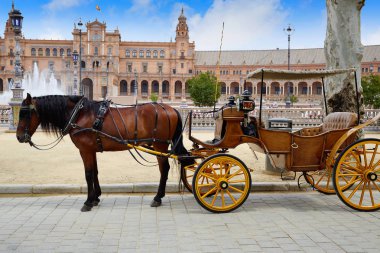 Seville Sevilla Plaza de Espana Andalusia Spain