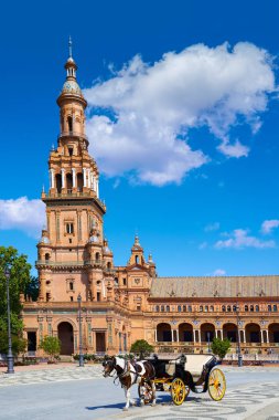 Seville Sevilla Plaza Espana Endülüs İspanya