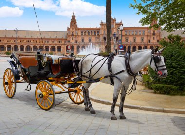 Seville Sevilla Plaza de Espana Andalusia Spain