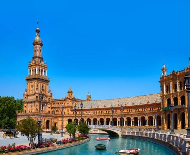 Seville Sevilla Plaza Espana Endülüs İspanya