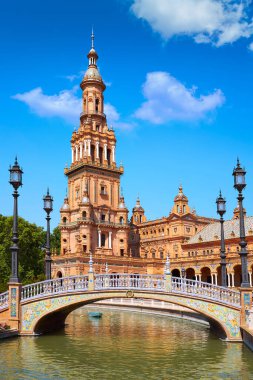 Seville Sevilla Plaza Espana Endülüs İspanya
