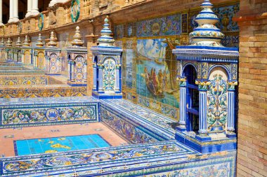 Seville Sevilla Plaza Espana Endülüs İspanya