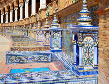 Seville Sevilla Plaza Espana Endülüs İspanya