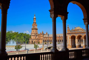 Seville Sevilla Plaza Espana Endülüs İspanya