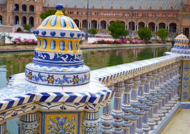 Seville Sevilla Plaza de Espana Andalusia Spain