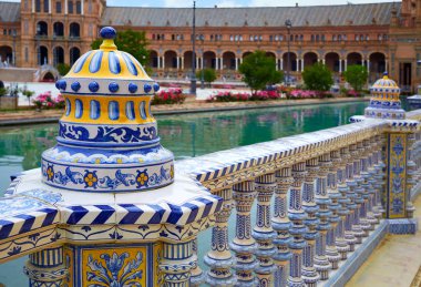 Seville Sevilla Plaza de Espana Andalusia Spain