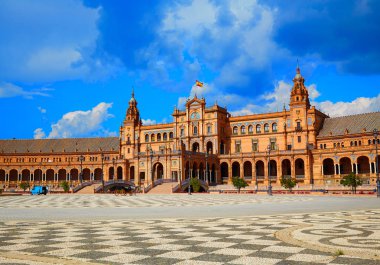 Endülüs 'te Sevilla Sevilla Plaza de Espana