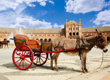 Endülüs 'te Sevilla Sevilla Plaza de Espana