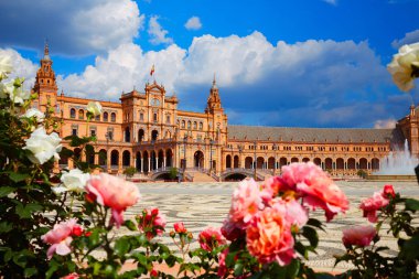 Endülüs 'te Sevilla Sevilla Plaza de Espana