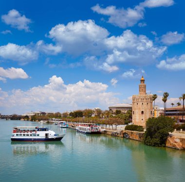Sevilla Endülüs kulede Seville Torre del Oro