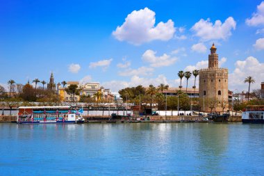 Sevilla Endülüs kulede Seville Torre del Oro
