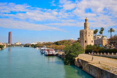 Sevilla Torre del Oro Kulesi Sevilla İspanya