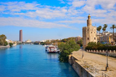 Sevilla Torre del Oro Kulesi Sevilla İspanya