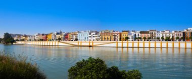 Seville panoramik Endülüs Triana barrio
