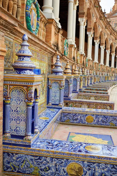 Sevilla Sevilla Plaza de España Andalucía España — Foto de Stock