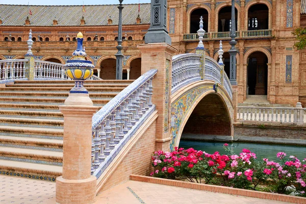 Seville Sevilla Plaza de Espana Andalusia Spain — Stok fotoğraf