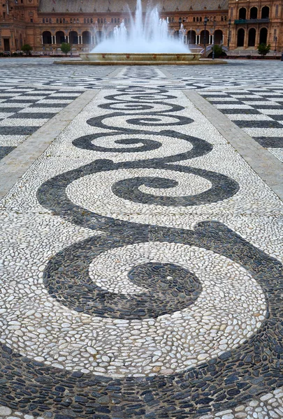 Seville Sevilla Plaza de Espana Andalusia Spain — стокове фото