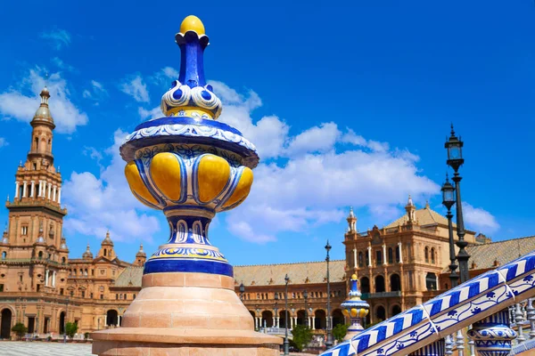 Siviglia Sevilla Plaza Espana Andalusia Spagna — Foto Stock