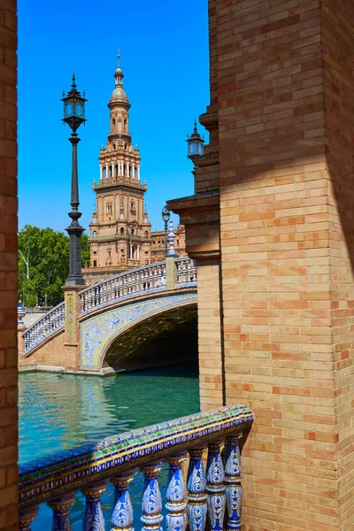 Seville Sevilla Plaza Espana Endülüs İspanya — Stok fotoğraf