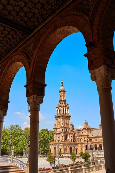 Seville Sevilla Plaza Espana Andalusia Spanyol — Stok Foto