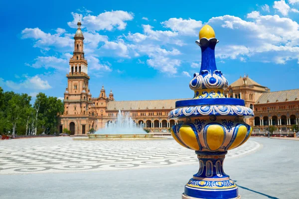 Seville Sevilla Plaza Espana Andalusia Spain — Stock Photo, Image