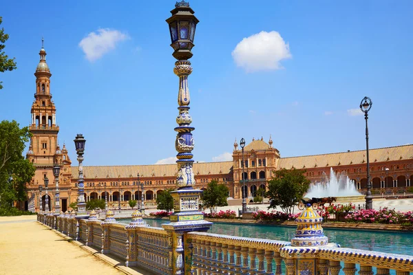Sevilla Sevilla Plaza Espana Andalusia Spania – stockfoto