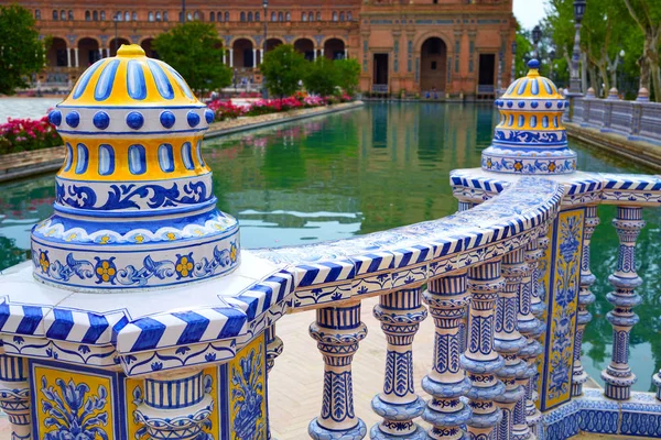 Seville Sevilla Plaza de Espana Andalusia Spain — Stock Photo, Image