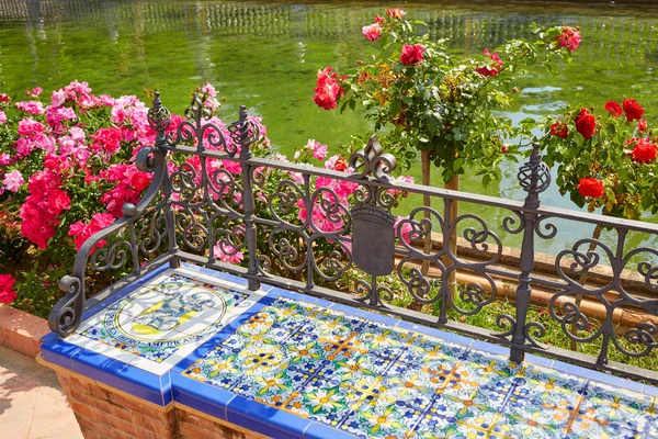 Seville Sevilla Plaza de Espana in Andalusia — Stock Photo, Image