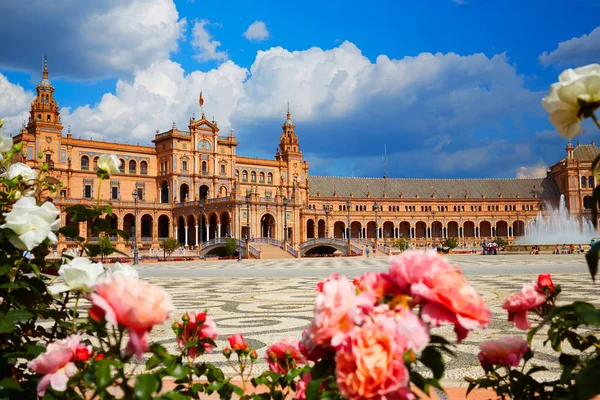 Andalusia的Seville Sevilla Plaza de Espana — 图库照片