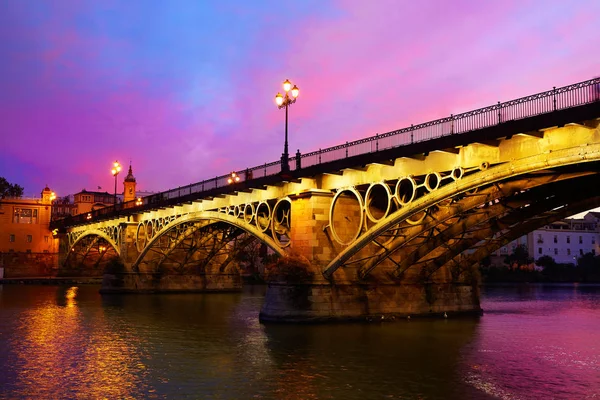 Most Puente Isabel Ii Triana Sevilla Španělsko — Stock fotografie