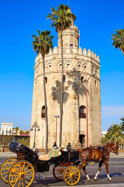 Sevilla Torre del Oro Turm in Sevilla Spanien — Stockfoto