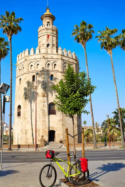 西班牙塞维利亚的Seville Torre del Oro塔 — 图库照片