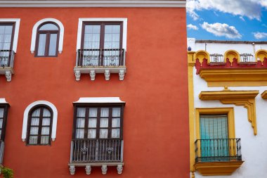 Triana barrio Seville cephe Andalusia İspanya