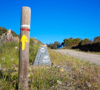 Sierra Norte Seville İspanya 'dan Via de la Plata yolu