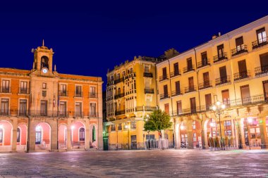 Zamora Plaza Mayor günbatımı İspanya