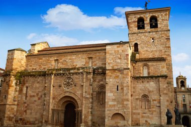 Zamora San Juan Kilisesi Plaza Mayor İspanya