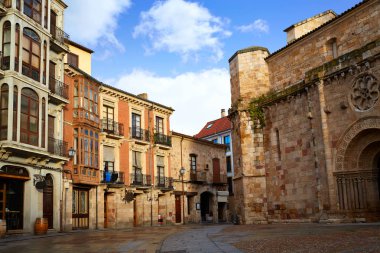 Zamora San Juan Kilisesi Plaza Mayor İspanya