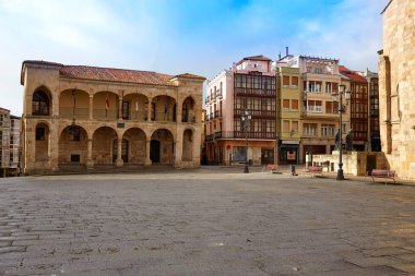 Zamora Plaza Mayor at Spain clipart