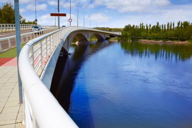Zamora Poetas Duero Nehri İspanya köprü