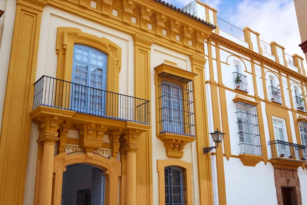 Triana barrio von seville fassaden andalusien spanien — Stockfoto